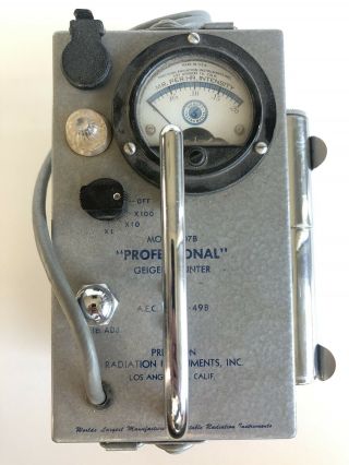 Vintage Professional Geiger Counter,  Model 107b.