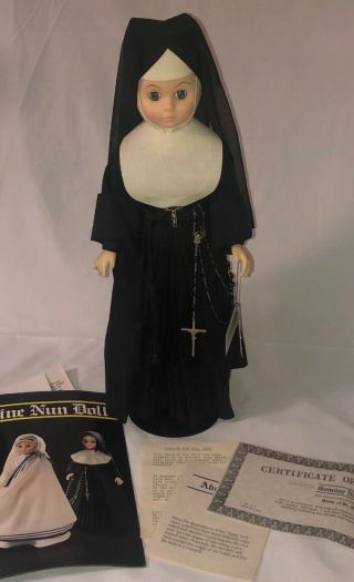 Vintage 1989 Sister Of St Joseph Of France Nun Doll (18 ") Appears