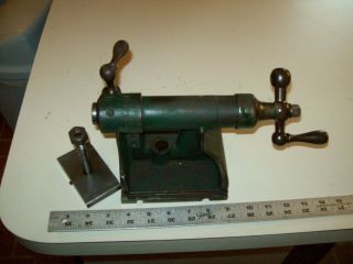 Heavy Cast Iron & Steel Tailstock Assembly 2 Mt From Vintage 9 " Metal Lathe