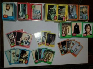 Vintage Star Wars Trading Cards 1977 Over 1000,  Cards