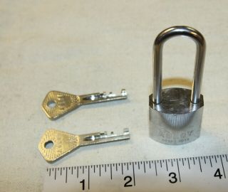 Abloy 3015 Mini Padlock Longer Shackle W/ 2 Keys High Security Finland