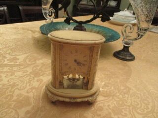 Vintage (2) Jewel Aug Schatz & Sohne Germany Desk Clock Great