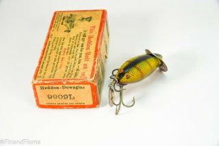 Vintage Scarce Gold Eye Heddon Crab Spook Minnow Antique Fishing Lure ET2 3