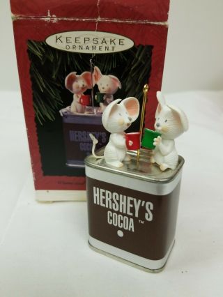 Hallmark Keepsake Ornament Hershey’s Cocoa Warm And Special Friends 1993