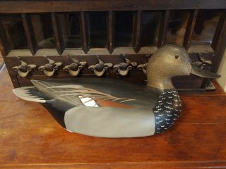 Scarce Gadwall Drake Duck Decoy By William " Bill " Goenne,  California