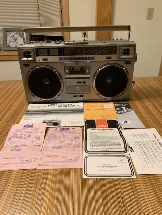 Vintage Jvc Model Rc - M70 Jw Boom Box Stereo Radio Tape Deck Music Ghetto Blaster