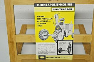1963 Minneapolis Moline Uni - Tractor Sales Brochure