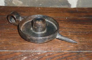 Antique Wittemann Bros.  Cast Iron Candle Holder Spike Early Lighting