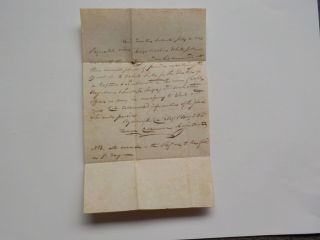 War Of 1812 Document Regimental Orders Ensign Hanover Massachusetts Antique 1 Nr