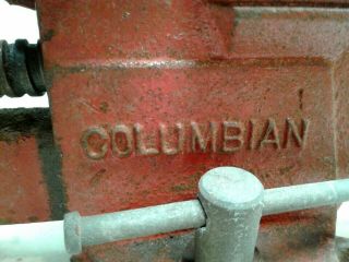 Vintage Columbian Swivel Base Bench Vise Anvil D63 1/2 (SEE PICTURES) 3