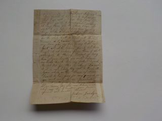 War Of 1812 Stampless Letter Coast Lined British Cruisers Hanover Massachusetts