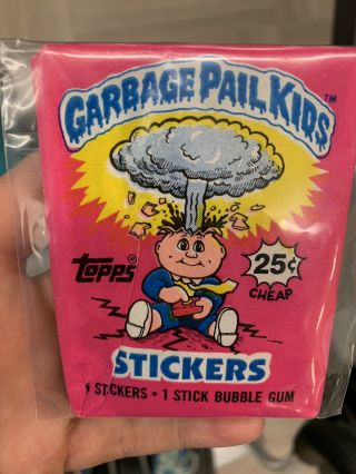 1985 Topps Garbage Pail Kids Series 1 Wax Pack First Series
