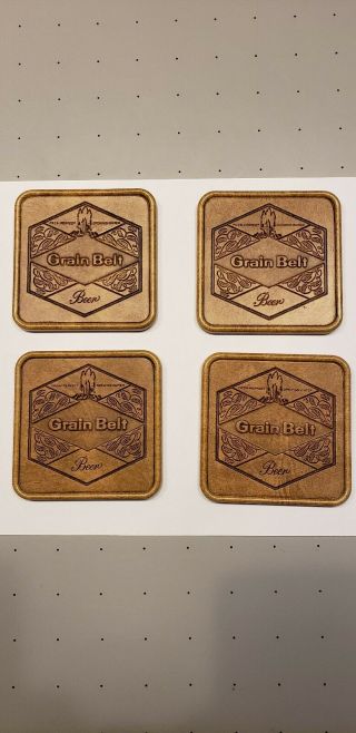 Grain Belt " Matina " Coasters.  Minneapolis Brewing.  Box And Ad Tent.