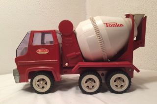 VINTAGE TONKA FULL SIZE CEMENT MIXER TRUCK.  Pressed Steel.  Great Toy 3