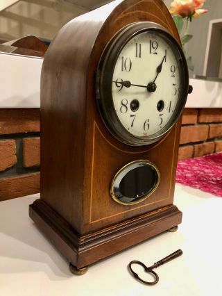 A Large Antique Mantel Shelf Bracket Clock From Around 1940