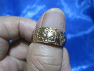 1978 Brass Ring Size 9 Lp Guay Thai Sacred Talisman Charm Amulet H131 - 9