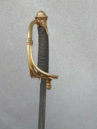 Deluxe Triple Etched European German Officer sword Sabre 2