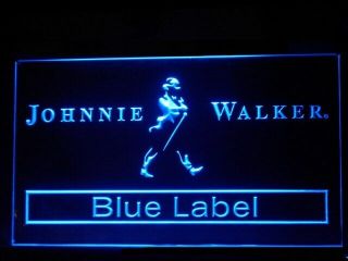 J414b Johnnie Walker Blue Label For Pub Bar Display Light Sign
