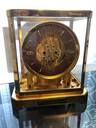 Jager Lecoultre Clock Gold 5090 1950’s Vintage