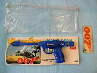 Vintage James Bond 007 Thunderball Water Pistol Gun By Tada Atom Japan