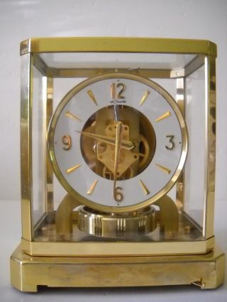Vintage Jaeger Atmos Le Coultre Caliber 528 - 6 Swiss Mantle Clock Serial 179002