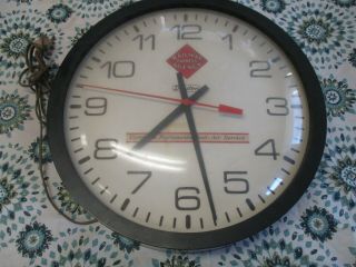 Vintage Dayton Railway Express Agancy Complete Nationwide Rail - Air Service Clock