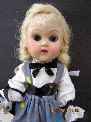 Vintage Blonde Vogue Ginny Walker Doll in Medford Tagged Dress and Panties 3