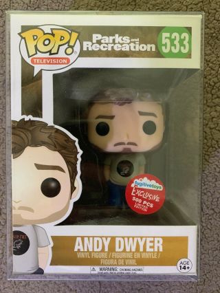 Funko Pop Parks And Rec Andy Dwyer Le500 Fugitive Toys Exclusive -