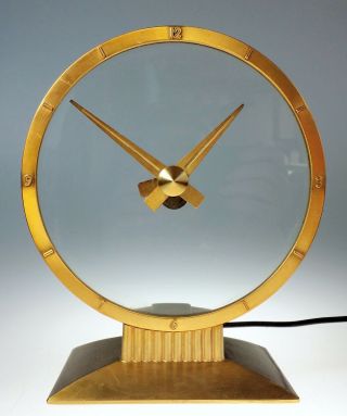 Jefferson Golden Hour Electric Table Mantel Shelf Clock 580 101 Perfect
