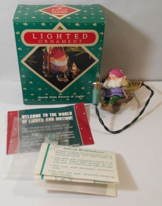 Lights Up Vtg 1987 Hallmark Santa 