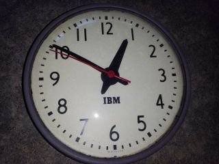 Vintage Ibm School Clock Model 95924 Made In Usa