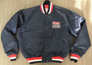 Rare Vintage Starter Dream Team Usa Basketball Satin Jacket - Size Adult Large