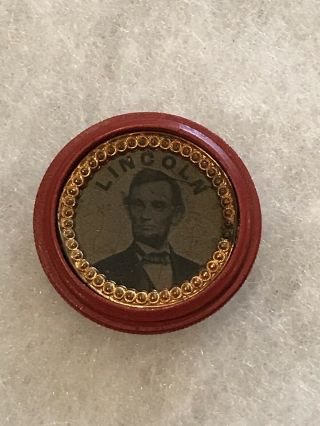1864 Abraham Lincoln Ferrotype - Rare Large 3