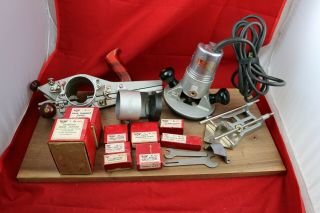Millers Falls Vintage Router Plane Kit Toolbox Bits Vintage Tools