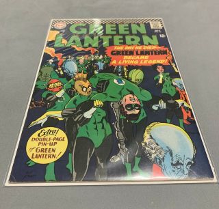 Green Lantern 46 - Near W/ Double Page Pin - Up The Day He Died