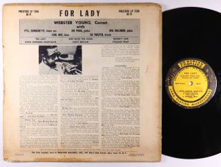 Webster Young - For Lady LP - Prestige - PRLP 7106 Mono DG RVG 446 W 50th 2