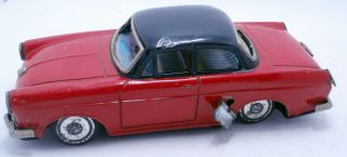 Vw Volkswagen 1500 Wind - Up Tin Toy Ichiko Japan Vintage