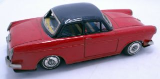 VW Volkswagen 1500 wind - up tin toy ICHIKO Japan vintage 2