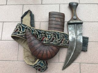 antique yemen jambiya dagger sword european epee sabre dolch (267 V) 2