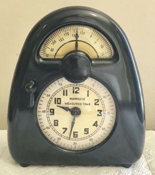 Vintage Stevenson Isamu Naguchi Hawkeye Measured Time Clock And Timer