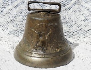 Civil War Us Army Calvary Camel Corps Bronze Strap Bell Eagle Shield Star