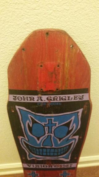 Vintage Skateboard Vision 1987 John Grigley Deck