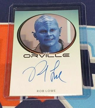 The Orville Season One Rob Lowe Bordered Autograph Archive Box Exclusive
