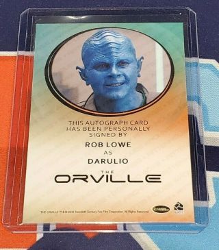 The Orville Season One Rob Lowe Bordered Autograph Archive Box Exclusive 2