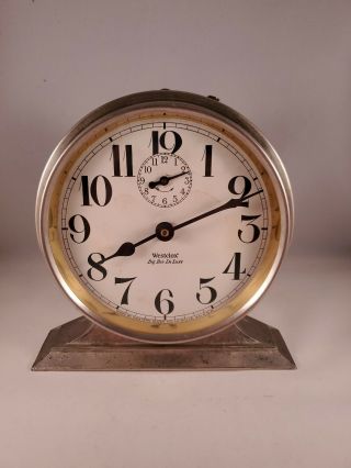 Antique 1927 - 32 Westclox Usa Big Ben Deluxe Wind Up Art Deco Alarm Clock