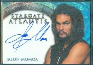Stargate Atlantis Season 3 & 4 Jason Momoa As Ronon Dex Autograph Card