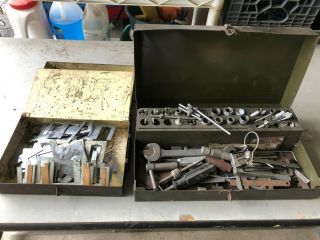 3 Vintage Carter & Holley & Others Carburetor Tool Boxes Repair Kits W/tools