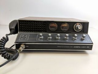 Vintage Dynascan Cobra Cam 89 Cb Base Station Radio W/ Mic 23 Channel Japan