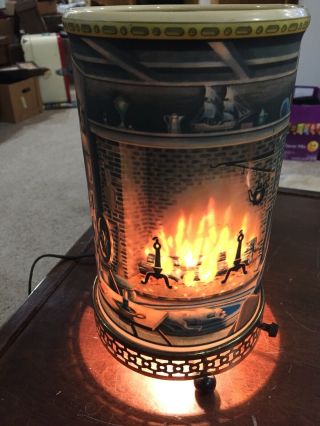 Vintage Econolite Fireplace Motion Lamp Light