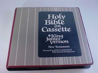 Holy Bible On Cassette King James Version Testament By Steve Johnston 12tape